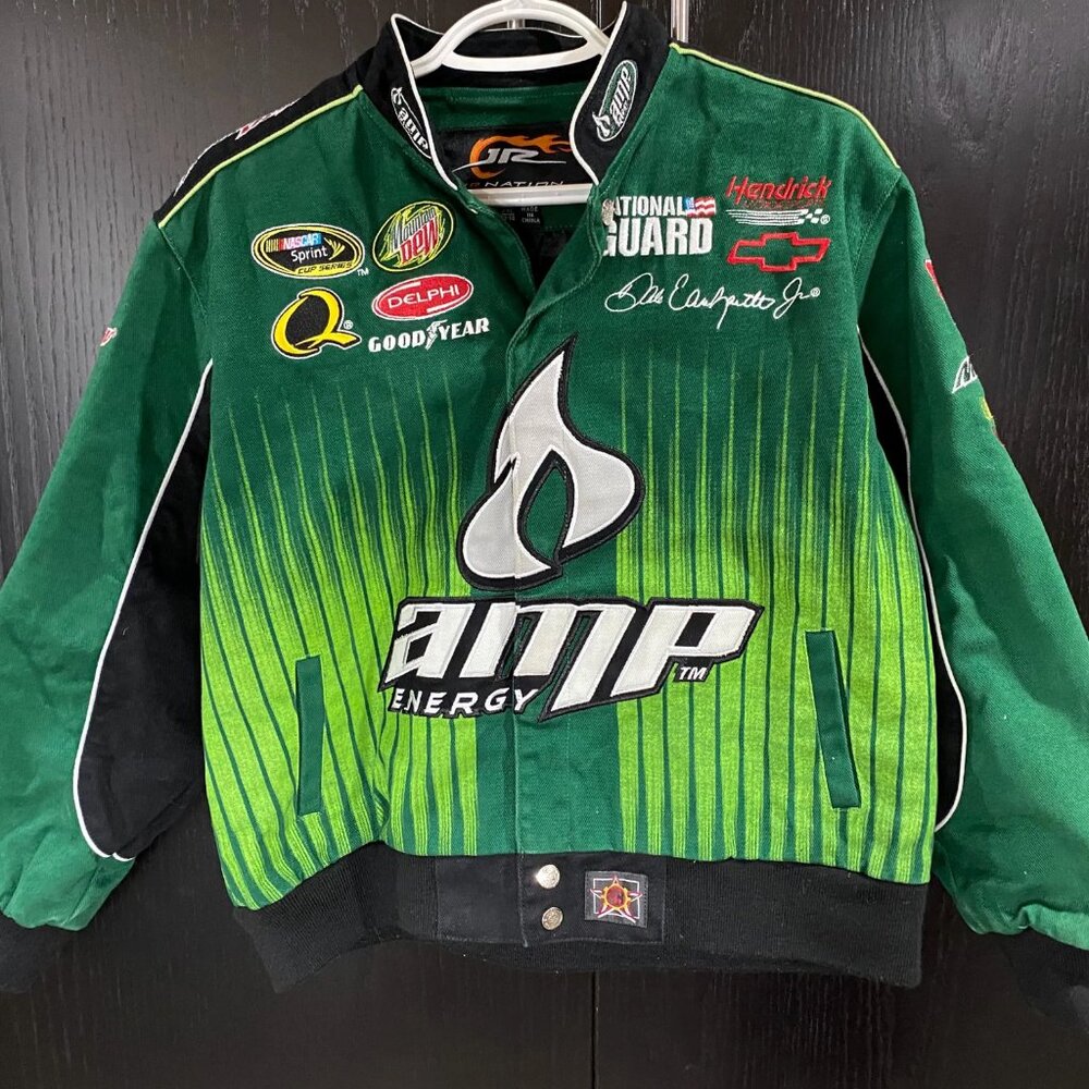Dale Earnhardt Jr AMP Energy NASCAR Jacket Kids 2XL 13-14 #88 JR Nation